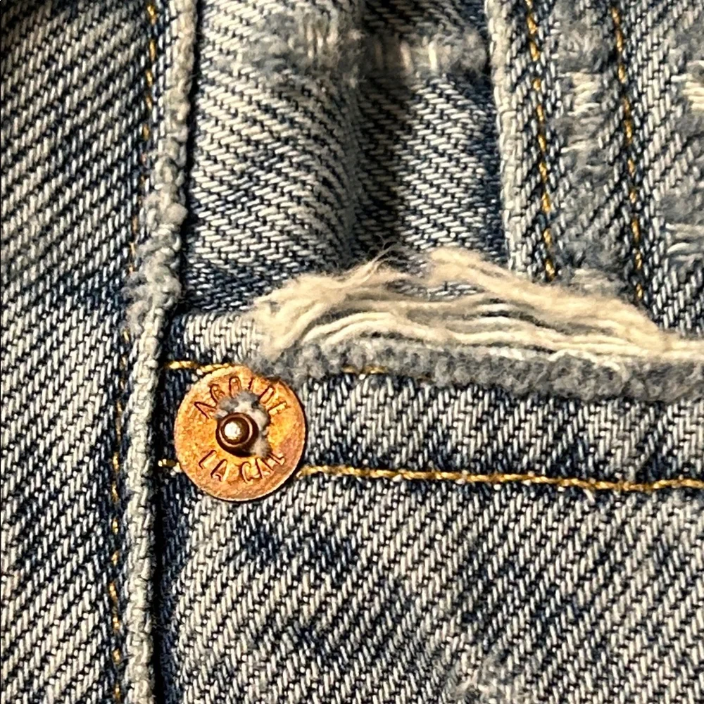 🎻AGOLDE Los Angeles Premium Distressed Denim Shorts size 27 GUC